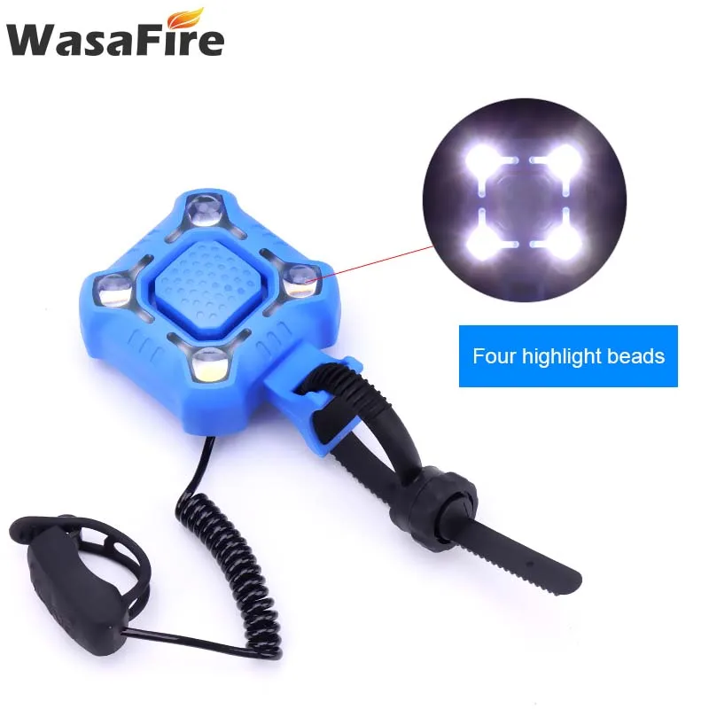 

WasaFire 140 dB Bike Bell 4 Lamp Cycling Light 1200mAh Electric Horn Waterproof USB Charging Loud Alarm Security Bicycle Bell