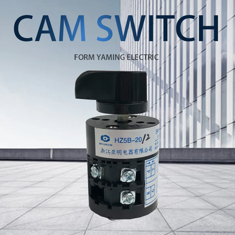 Поворотный переключатель комбинированный с 2 поворотными камерами 20 А Ui 500 В 50 Гц 3