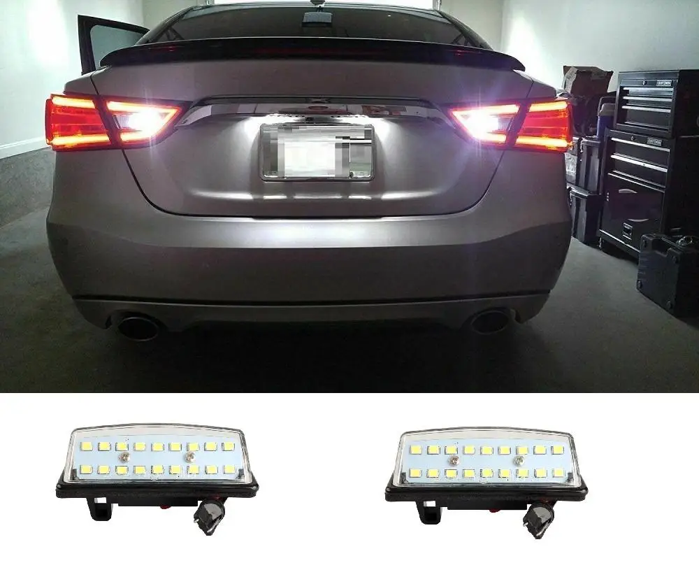Светильник свет для номерного знака 18 светодиодов 2 шт. подходит Nissan Teana Maxima |