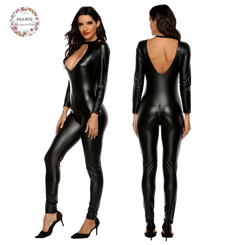 Женский сексуальный костюм для косплея из ПВХ и латекса боди женщин на молнии