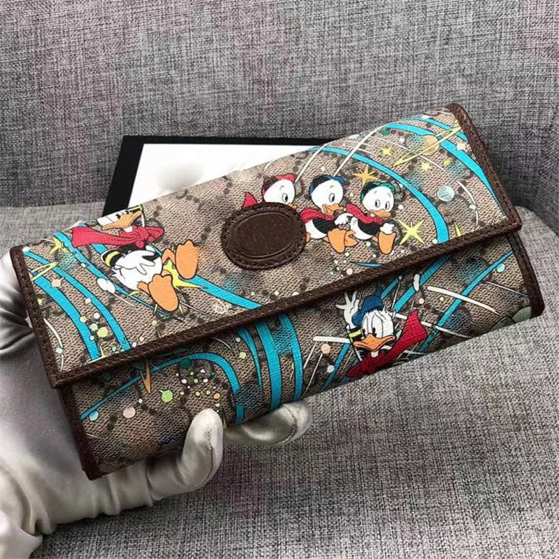 

Disney Donald Duck Bag Cartoon Donald Duck Lady Wallet Messenger Bag Lady Coin Purse Card Holder Large Capacity Shopping Bag