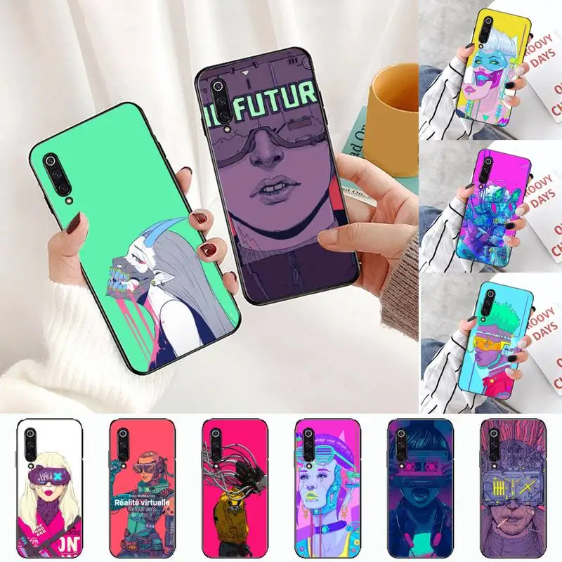 

Cool technology glasses illustration Phone Case For xiaomi Redmi 5 5A plus 7A 8 note 2 3 4 5 5A 6 7 GO K20 A2 Cover Funda Shell