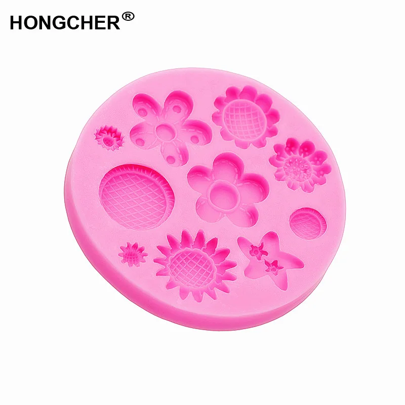 Форма для выпечки силиконовая в форме подсолнуха хризантемы морской звезды | Дом