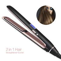 hair straightener iron 2 in 1 straightening and curling iron flat iron women fast heating styling tool professional curler