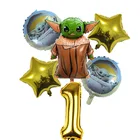 Поставки воздушных шаров из Звездных войн, зеленый малыш, йода, воин, робот, фольгированный шар, детские игрушки для мальчиков, украшение вечерние ринки в честь Дня Рождения