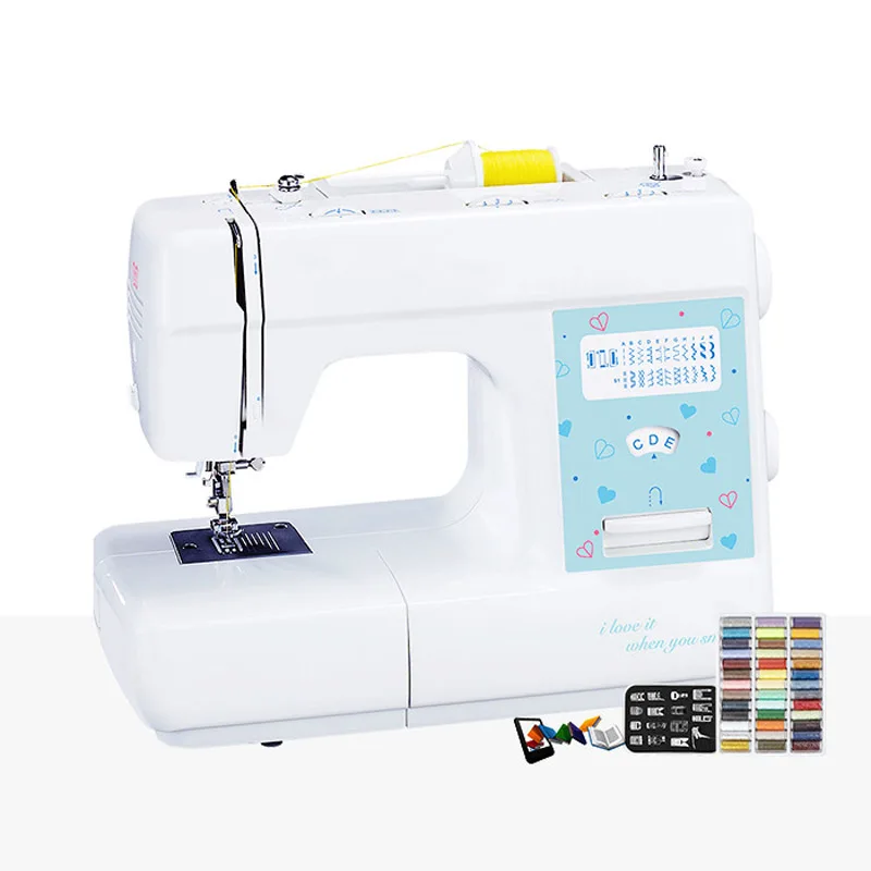 

Electric Sewing Machine Portable Household Light Pedal Controlling 220V Straight Line Two Thread Sewing Machine JH7523A