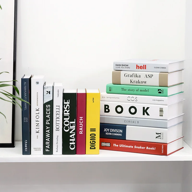 Модная поддельная книга украшение Простой Современный английский имитационный