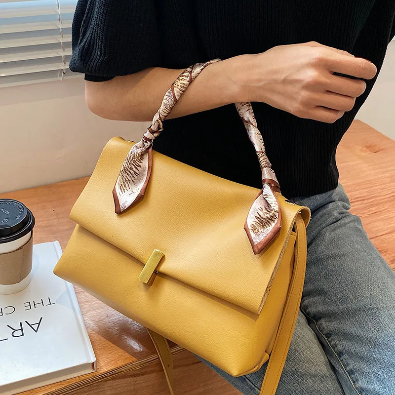 

Роскошная дизайнерская кожаная сумка-тоут с клапаном для женщин, новинка 2021, сумка, модная женская сумка через плечо, женская сумка