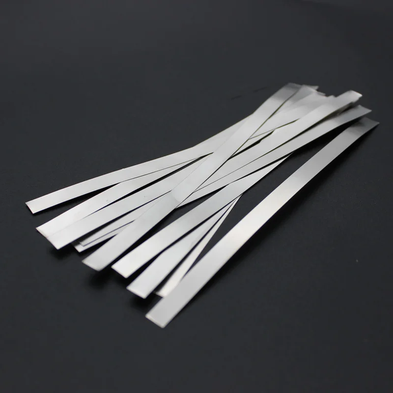 

5pcs 0.08mm x 25mm x 150mm 99.99% Pure Nickel Anode Plate Electroplating Sheet