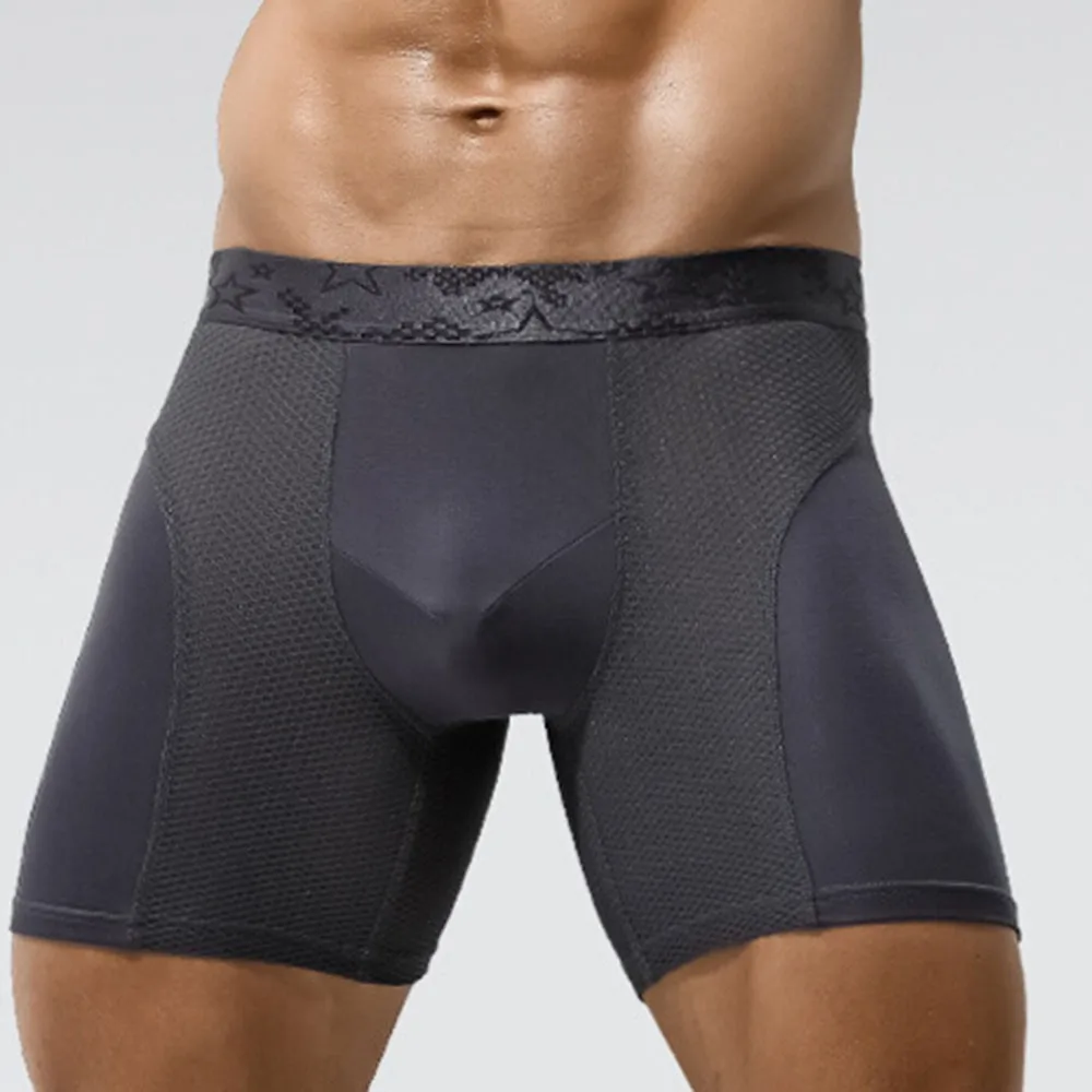 

Long Boxer Shorts Panties Man Underwear Men Boxer Men Bulge Pouch Seamless Underwear Natural Comfortable Soft Fitness Briefs