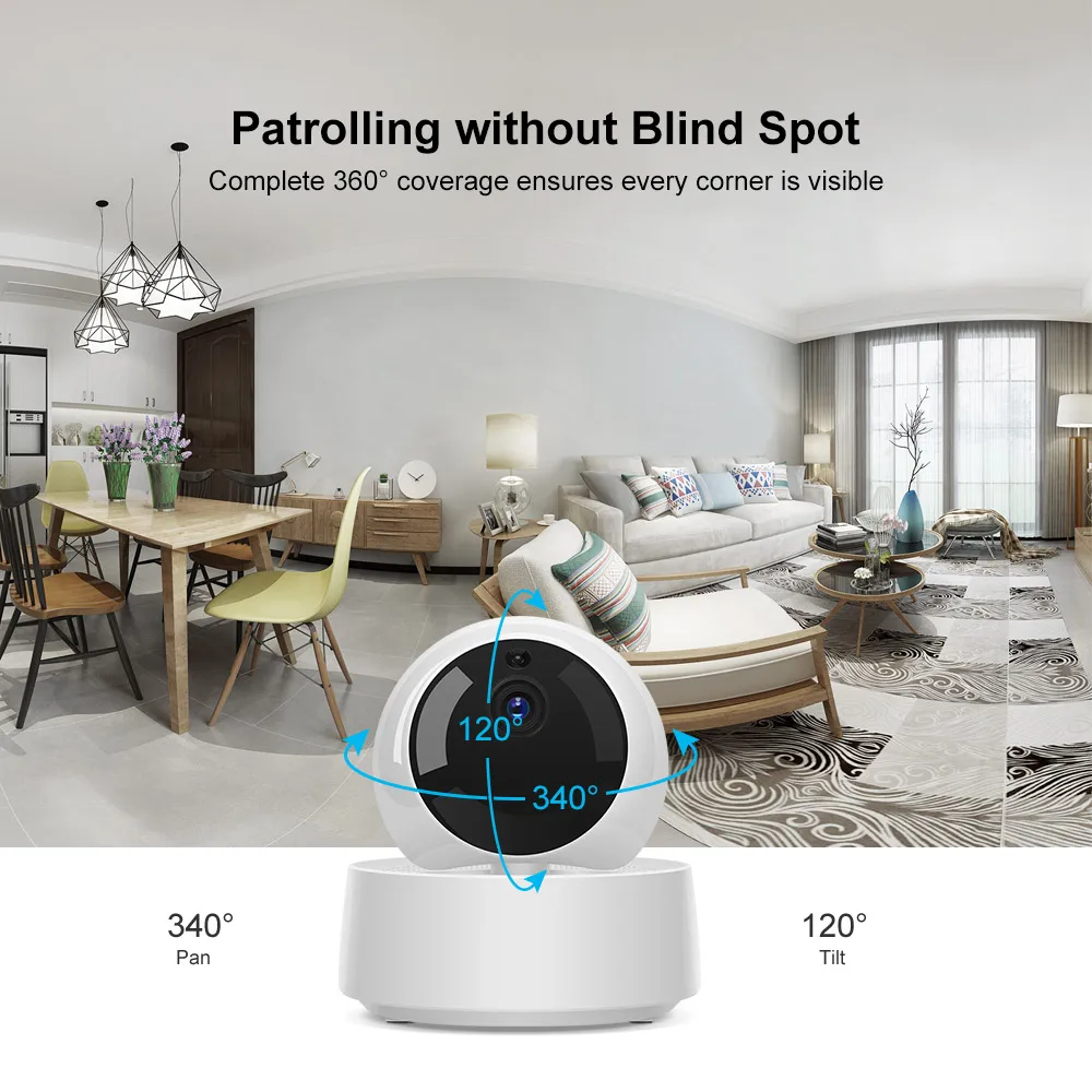 sonoff gk 200mp2 b 1080p hd wireless wifi ip security camera motion detective 360° viewing activity alert ewelink app control free global shippin
