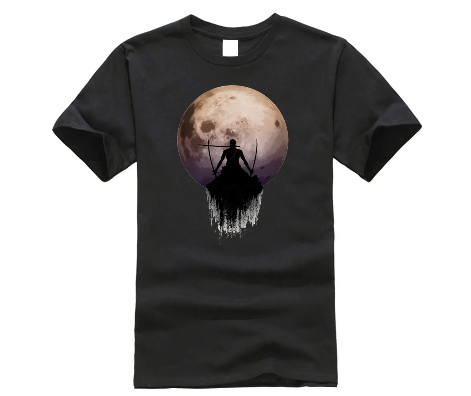 Мужская футболка с 3D принтом Луны Roronoa Zoro в стиле санторью 3 мечи одна штука одежда
