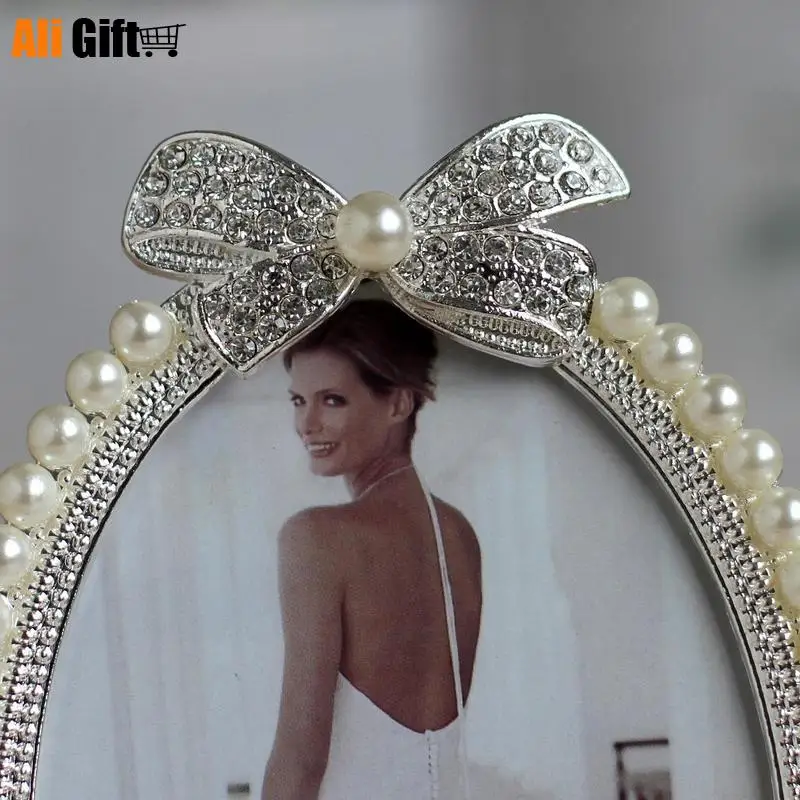 Лидер продаж новейшая фоторамка 3 дюйма 6 дюймов 7 с жемчугом и алмазным