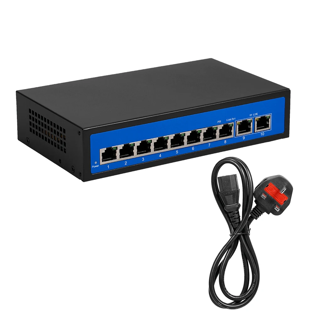 2 POE коммутатора 8 портов Ethernet Uplink Ethernet-порта 20 Гбит/с + ZWD-8 2BZKN-X для беспроводной