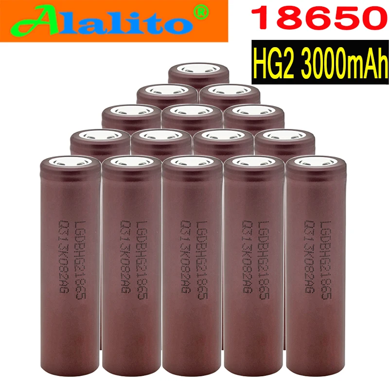 2020 Оригинальная 18650 аккумуляторная батарея для LG HG2 3000 mAh литиевая использования