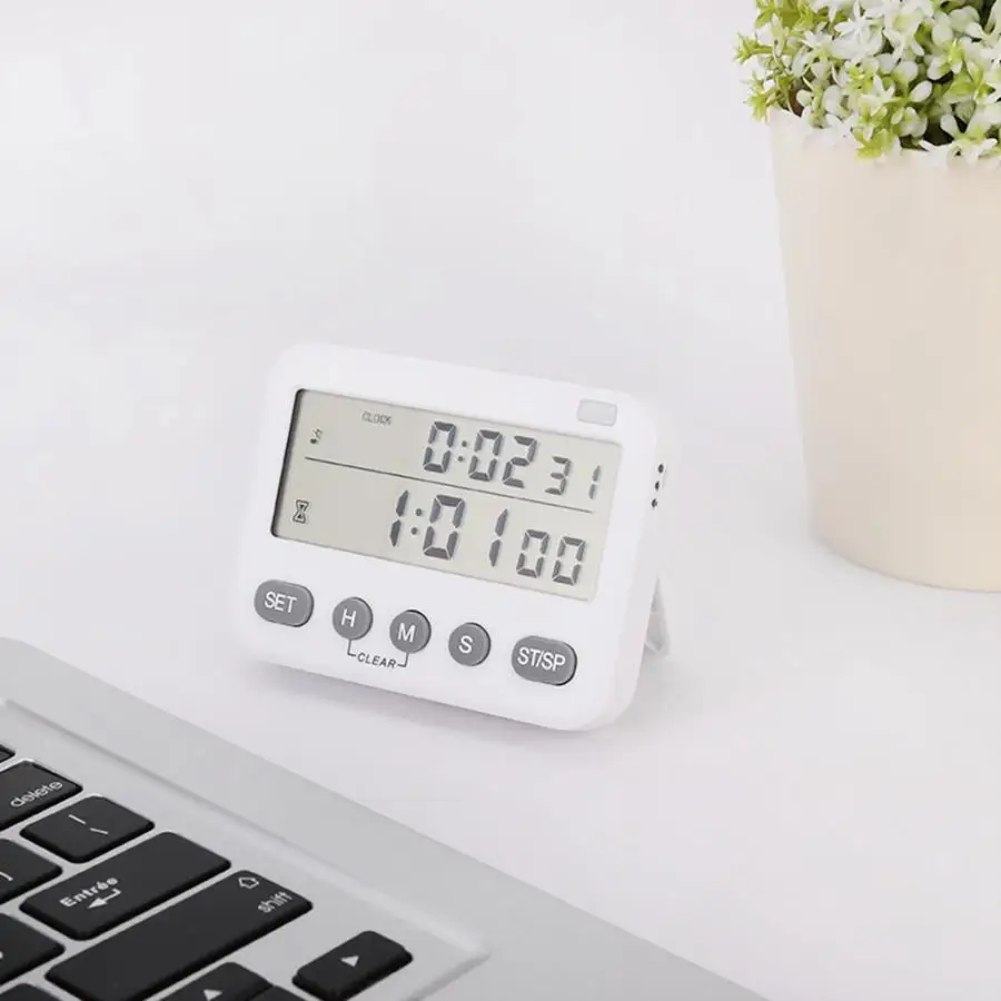 Цифровой кухонный будильник домашний таймер для приготовления пищи бесшумный