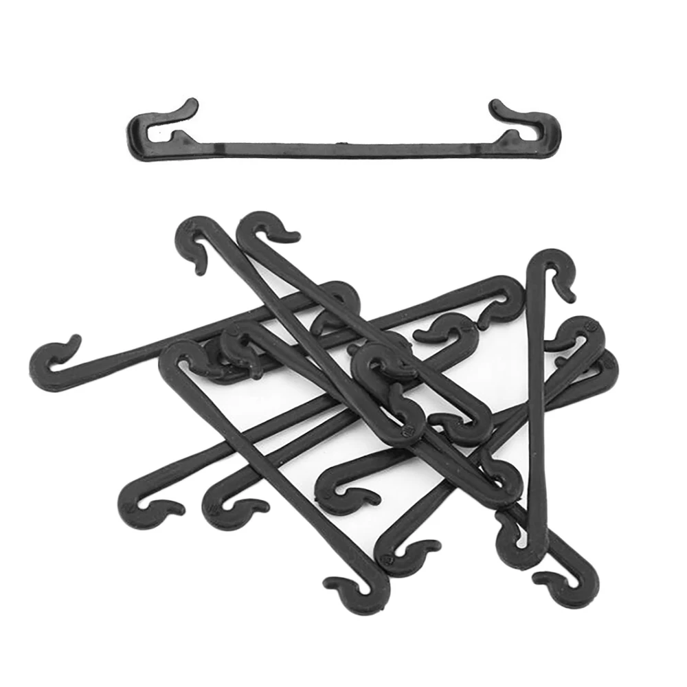 

Plant Tying Clamps Grafting Clips Hook 6.5cm Garden Black 100pcs PP Reuseable 100 PCS Multipurpose Planting Support Frame