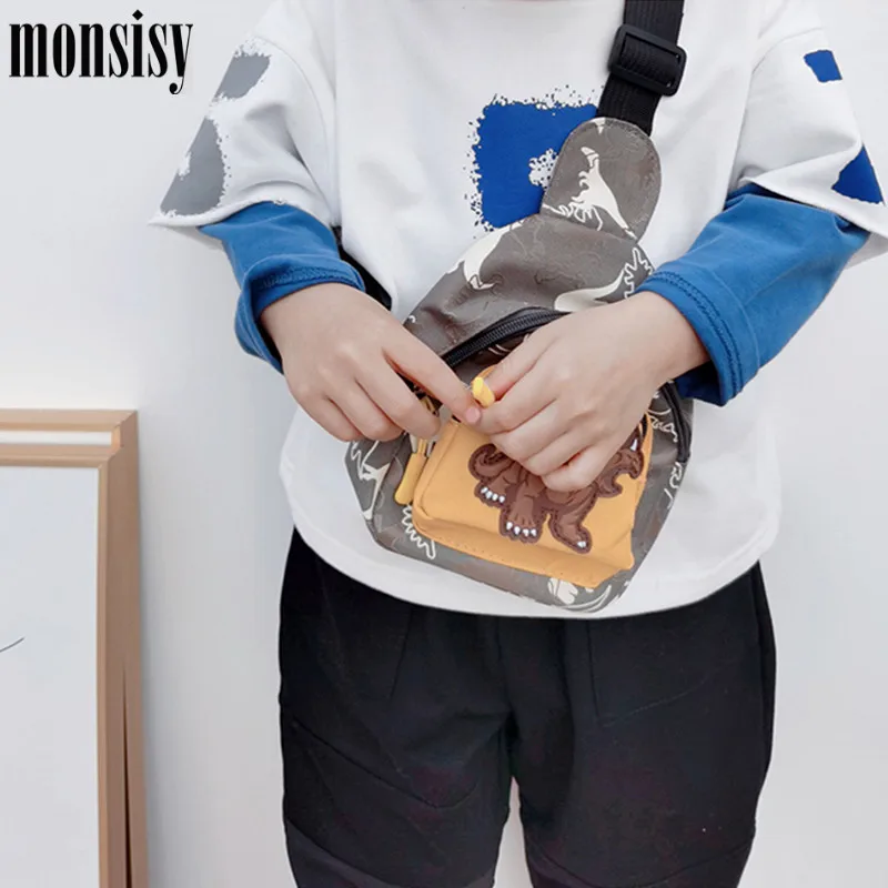 Нагрудная сумка Monsisy для мальчиков и девочек детский саквояж кросс боди с