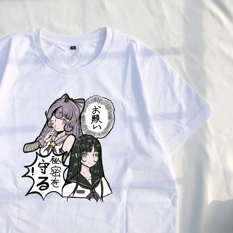 Женские футболки в стиле Харадзюку готические милые уличные топы с графическим