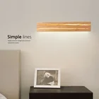 Минималистичные настенные светильники из натурального дерева, лампы для прикроватного столика, кабинета, гостиной, фойе, коридора, настольные теплые комнатные светильники