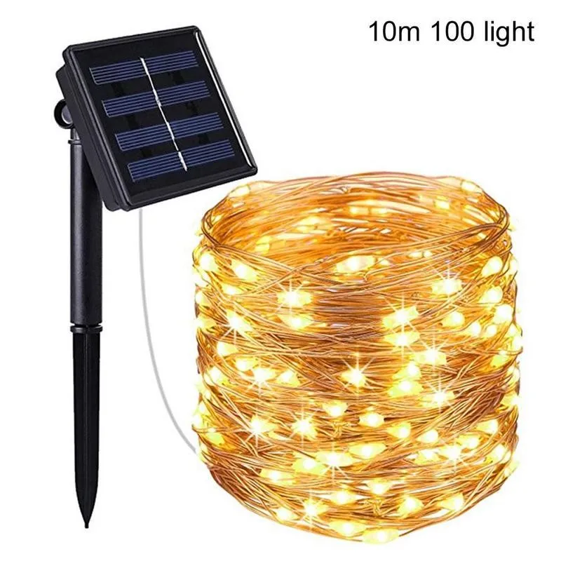 Гирлянда солнечная приведенная в действие на открытом воздухе Рождественский