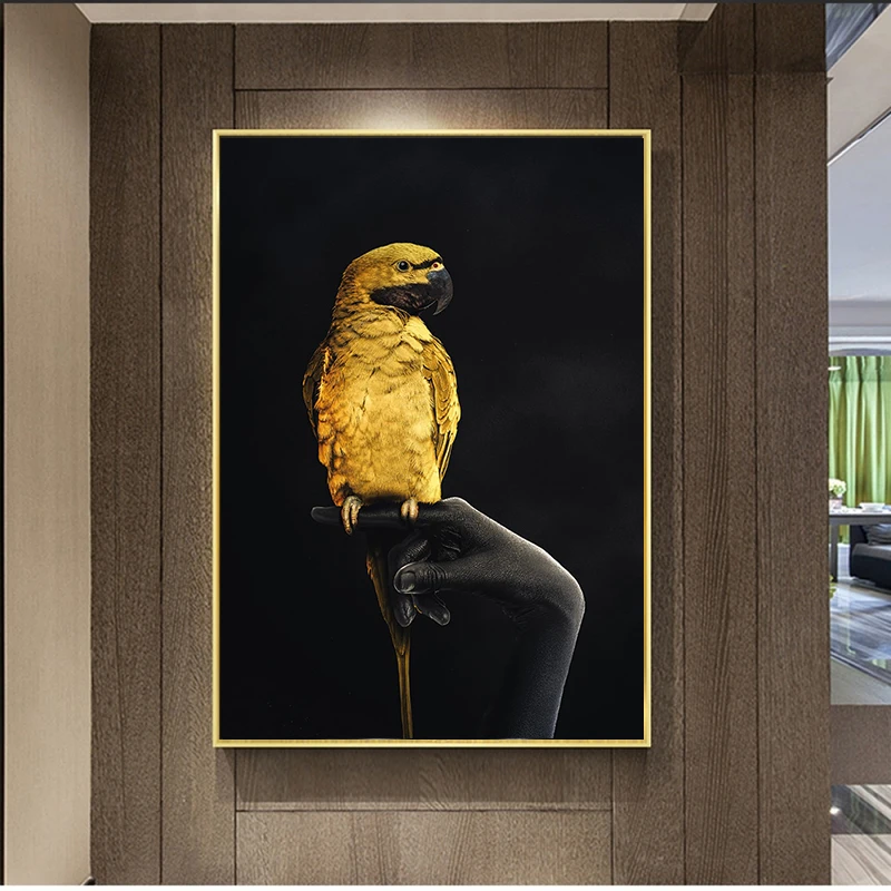 Постер цветных животных под угрозой исчезновения Картина на холсте для гостиной