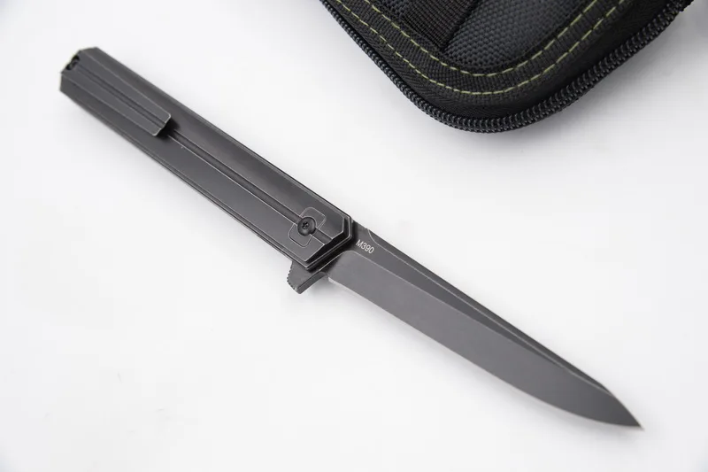 Карманный складной нож JUFULE OEM Qwaiken Flipper титановая ручка Mark M390 для ежедневного