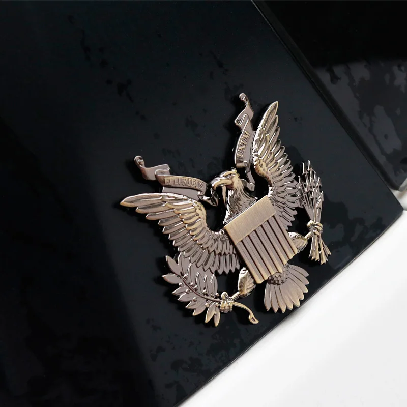 Car Sticker US President Badge Eagle Tailgate Chrome Metal 3 Colors Emblem Tuning Motorcycle Auto Accessories Decoration | Автомобили и