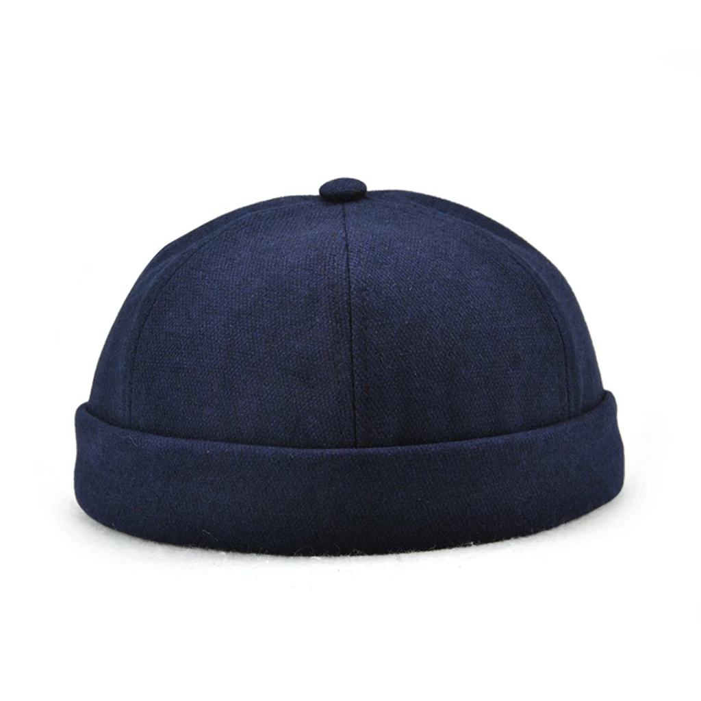 

1pc Skullcap Sailor Cap Hat Beanie Retro Men Fashion Brimless Docker Hat