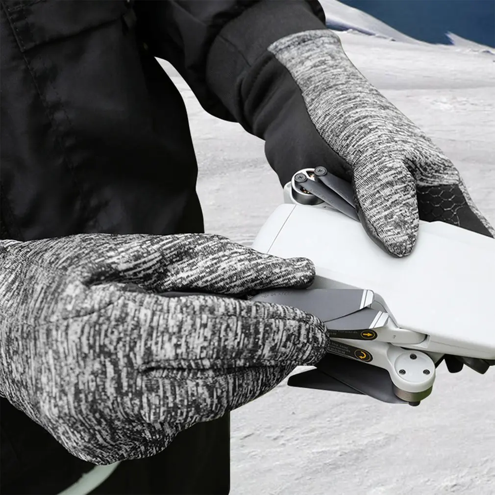 

Зимние летающие холодные и теплые сенсорные перчатки стрейчевая флисовая ткань для дайвинга подходит для Mavic Mini SE Air 2S