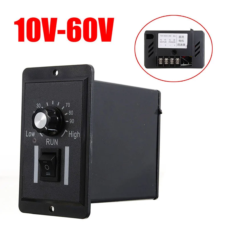 ШИМ-контроллер скорости 1 шт. 12 В 24 в 36 48 двигателя постоянного тока регулятор