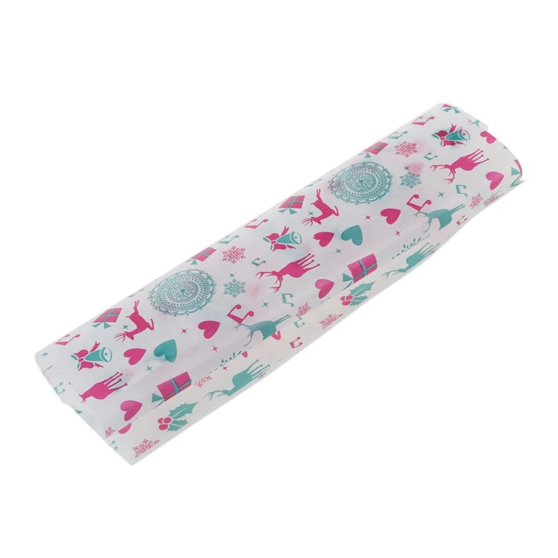 

100 Pcs Wax Paper, Food Wrapping Paper, Greaseproof Baking Paper,(Christmas Deer Models & Snowflake Christmas)