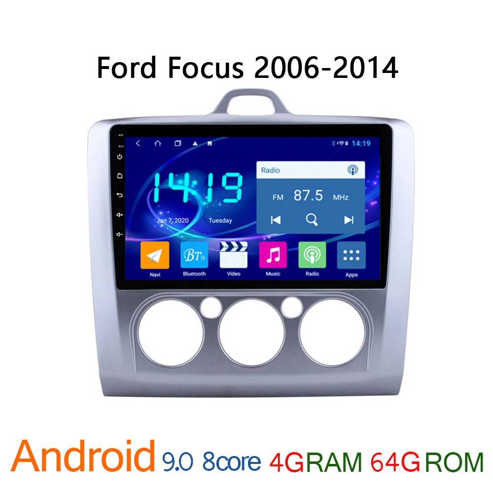 Автомагнитола для Ford Focus 2 2006 2014 4 + 64 ГБ IPS android|Автомагнитолы| |
