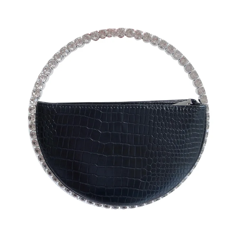 

2020 Spring and Summer New Bag Diamond Round Handbag European and American Temperament Fashion Exquisite Design Niche Dinner Bag
