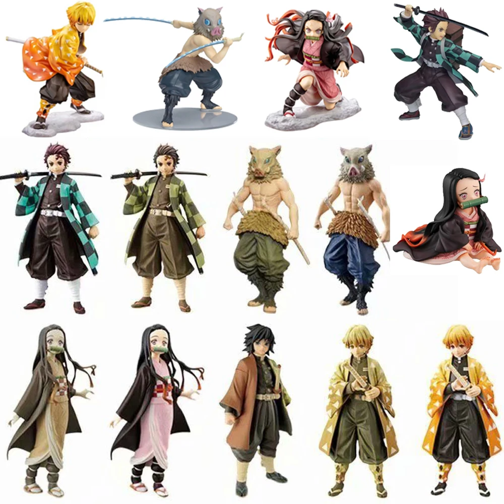 Экшн фигурки из аниме игрушки рассекающая демонов киметасу no Yaiba Kamado Tanjirou Nezuko ПВХ
