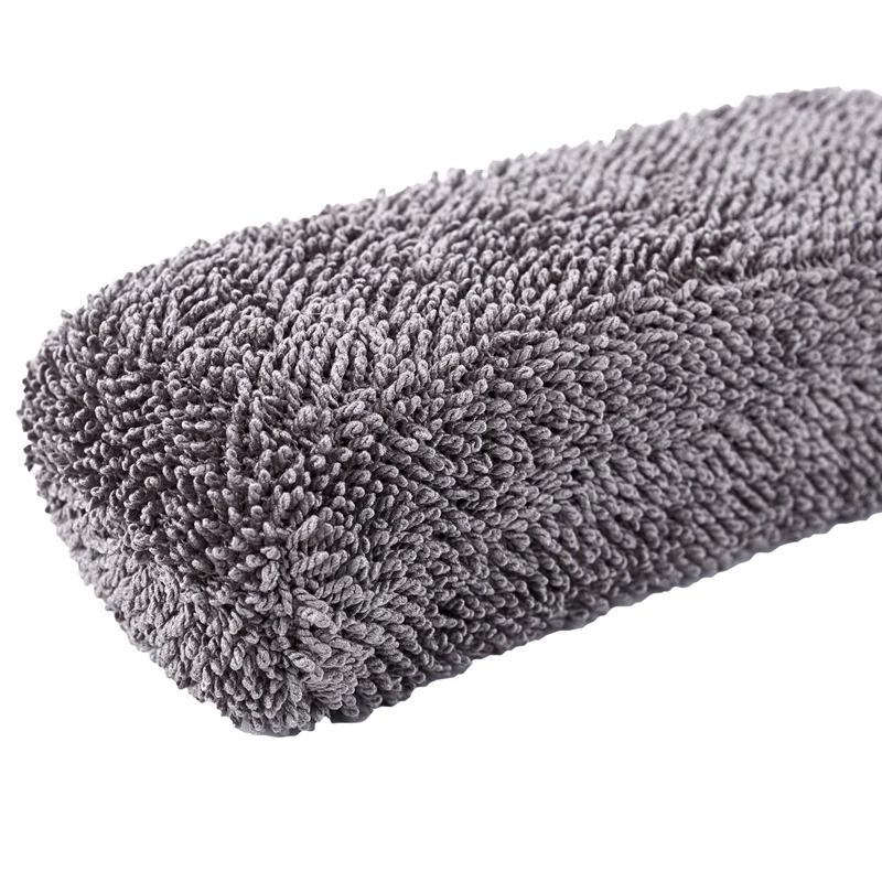 

1 Pcs Car Superfine Fiber Long Handle Tires Brush & 1 Pcs Microfibre Dish Cloth Large Thick Soft Cleaning Towel