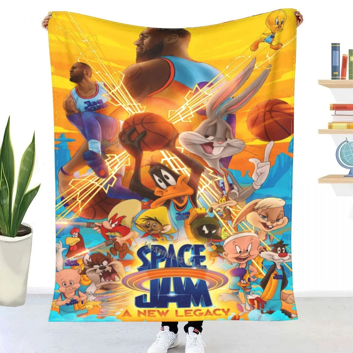 

Space Jam. Throw Blanket Sherpa Blanket Bedding soft Blankets