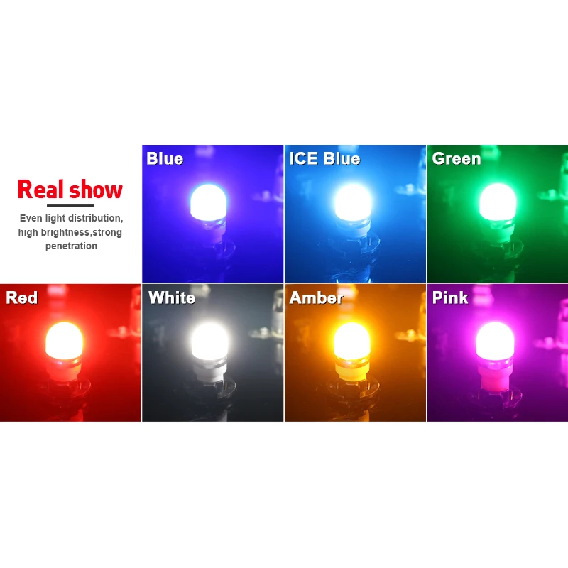 hlxg Сигнал поворота 2 шт. W5W LED T10 194 168 Светодиодный стояночный габаритный свет 12V