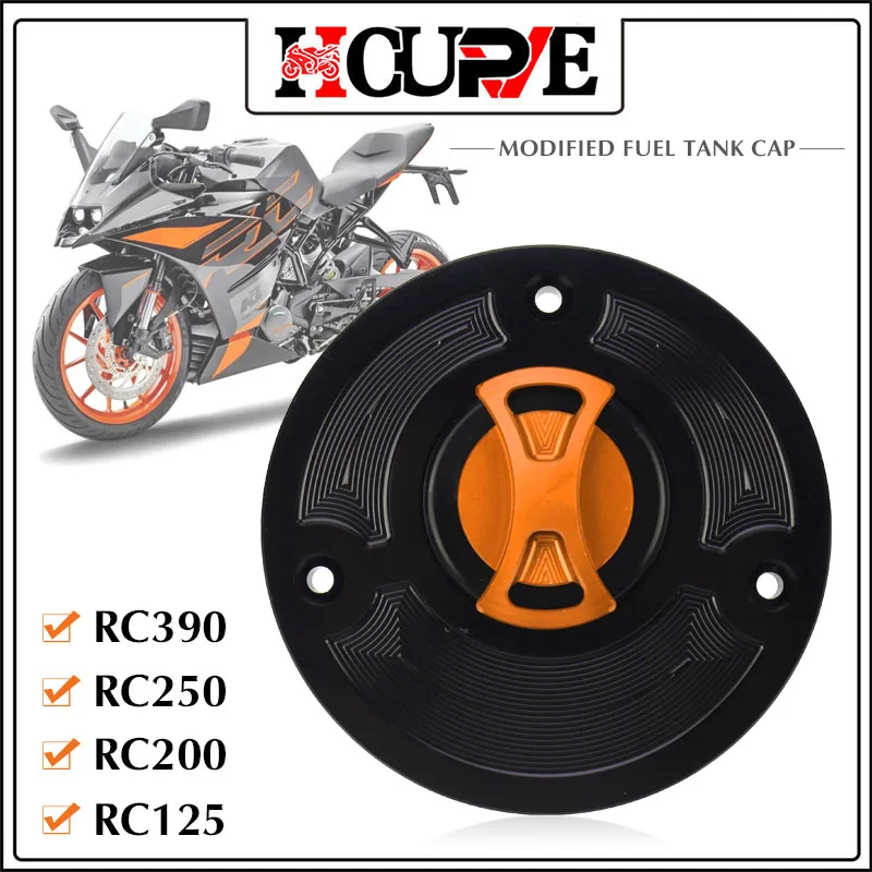 

For DUKE 390 200 125 RC390 RC250 RC200 R125 Motorcycle CNC Fuel Tank Cap Gas Oil Tank Cover Petrol Cover