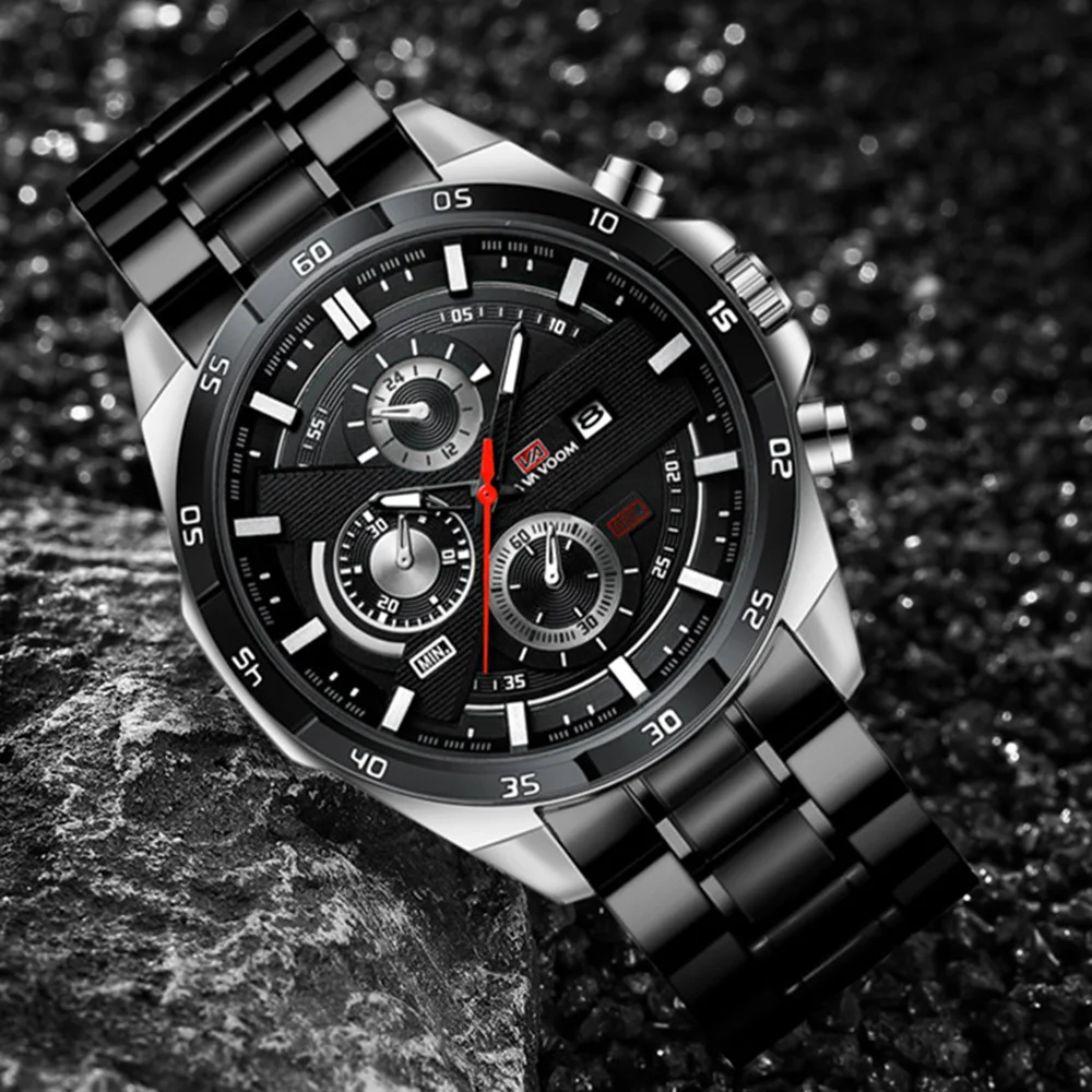 

Quartz Mens Watch Creativity Fashion 30m Waterproof Men Watch Top Brand Luxury Stainless Steel Sport Male Clock Orologio Da Uomo