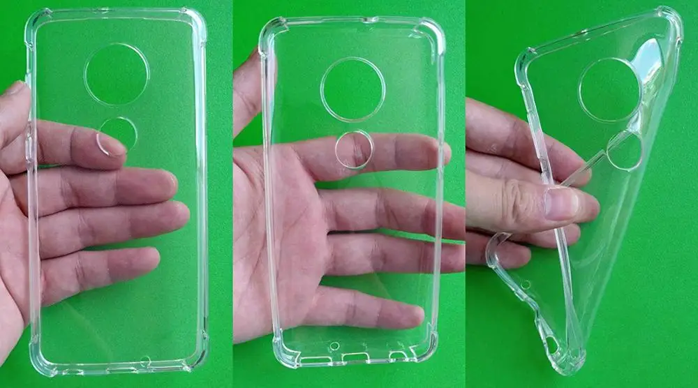 Прозрачный чехол для Motorola g7 plus противоударный прозрачный ТПУ Мягкий Роскошный