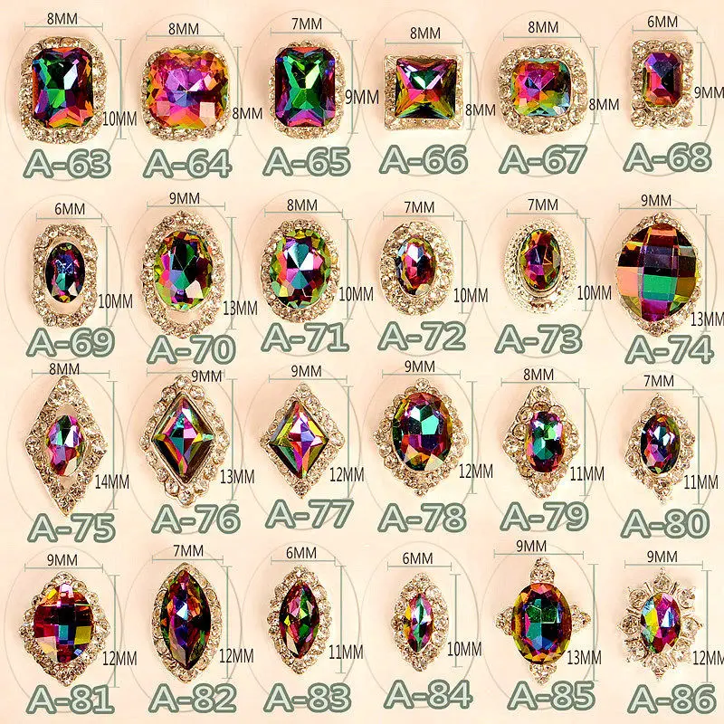 Новинка 10 шт. сплав жемчуг 3D дизайн ногтей украшения Блестящие кристаллы