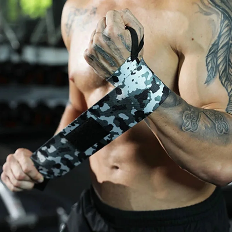 1 шт. наручные Поддержка тренажерный зал ремень камуфляжной расцветки на