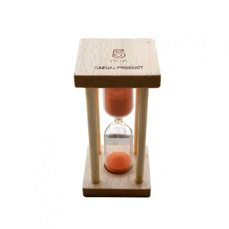Песочные часы с таймером за 5 минут оригинальные песочные деревянного цвета