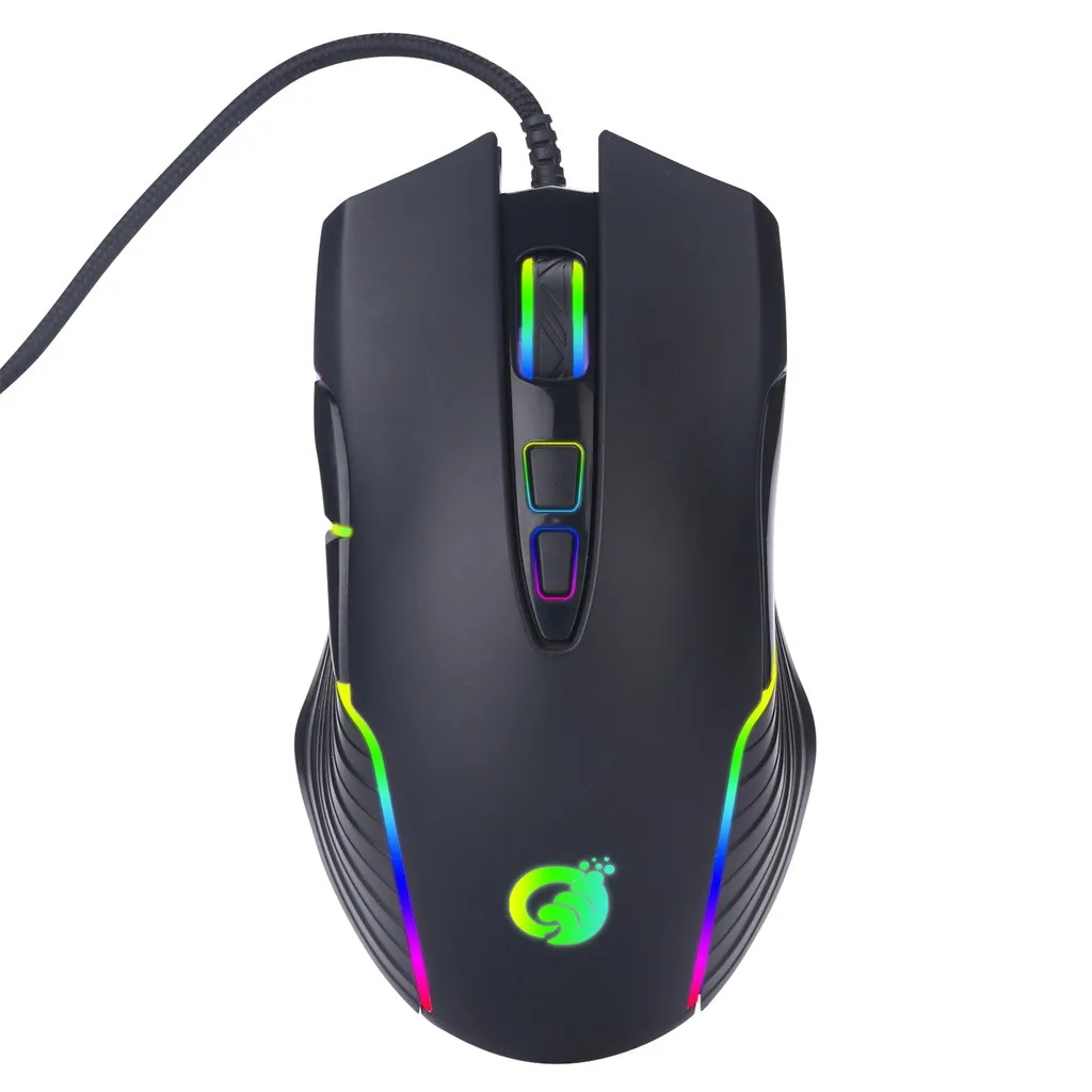 G4 USB Проводная RGB подсветка Marquee Макросъемка мышь для ноутбука Игровые мыши кабель