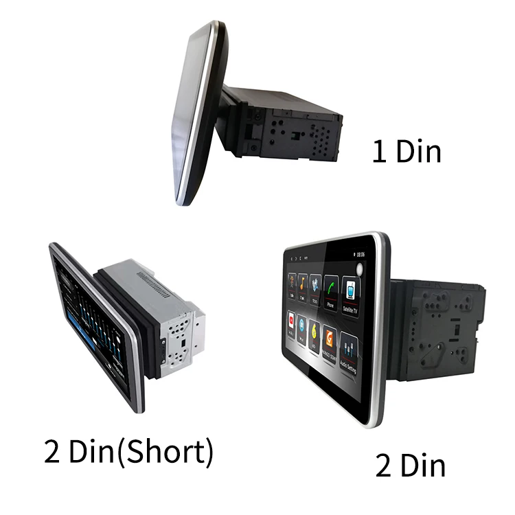 

2021 Android 1 Din Adjustable 10 Inch Touch Screen Universal Car Radio Stereo Player with Gps Android Car Stereo