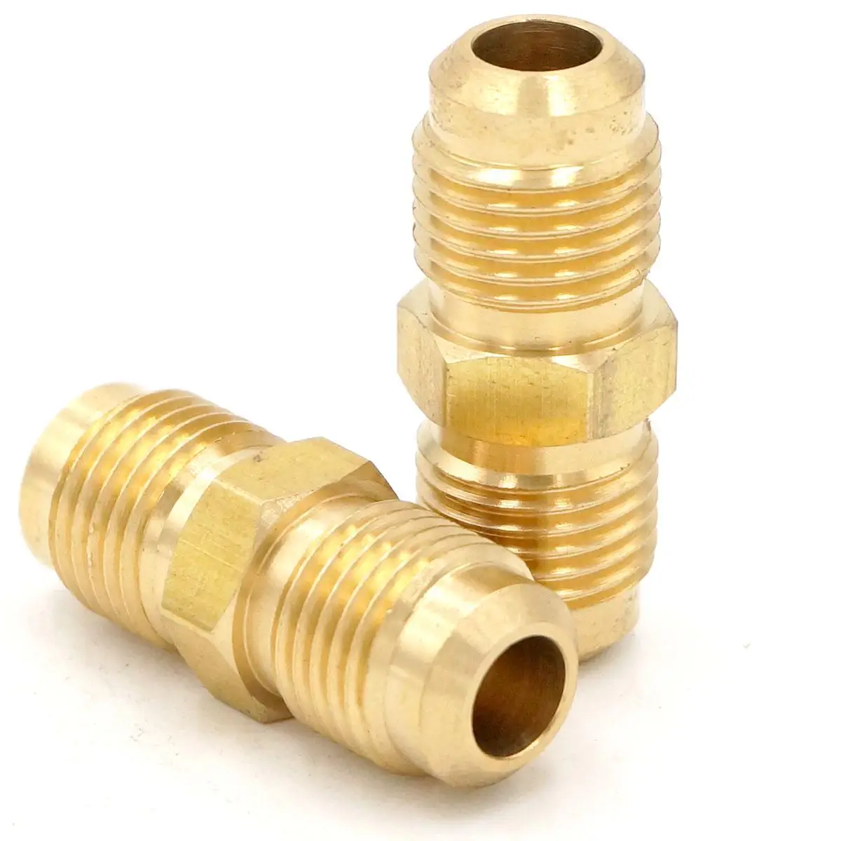 SAE Thread 1/2"-20 UNF Fit Tube OD 5/16" Straight Brass 45 Degree Pipe Fitting Adapter | Обустройство дома