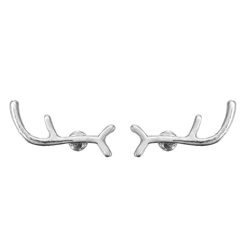 1 пара модные серьги гвоздики в виде животных|boucle d'oreille|stud earringsdeer earrings |