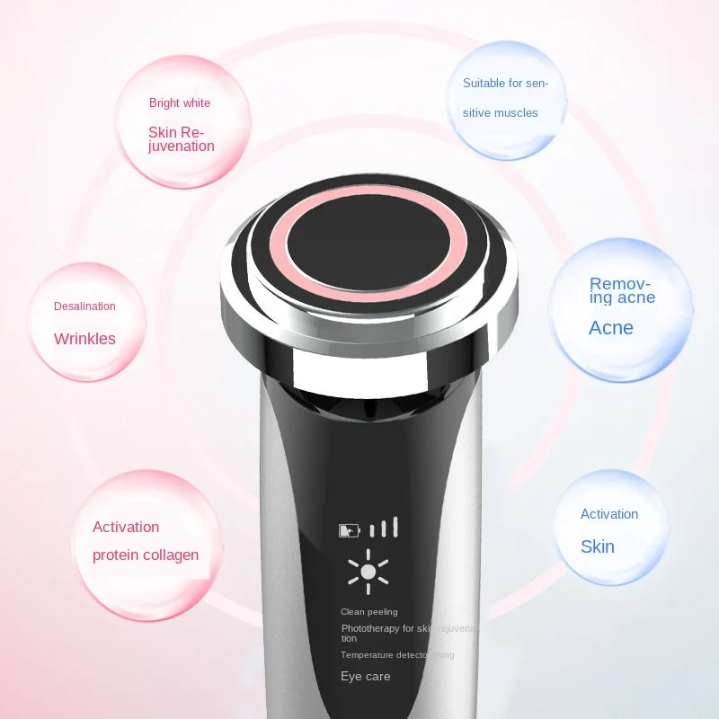 

IceCompressionWarmFacial Cleaning Instrument RF Export Imported Instrument Skin Care Instrument Skin Tightening Lifting Massager
