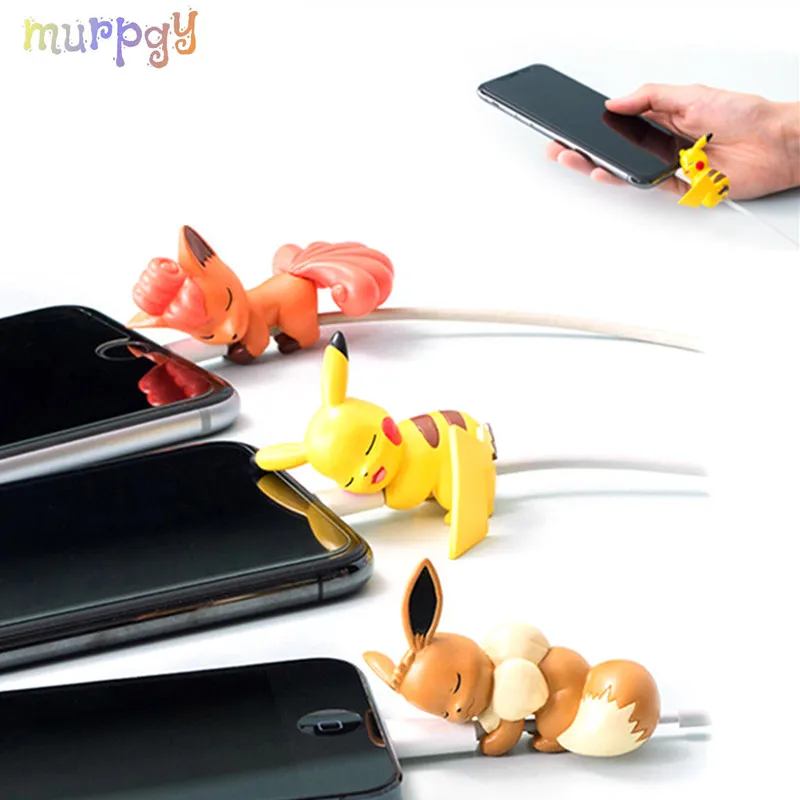 1 шт. защита от укусов кабеля для Apple Iphone милый держатель телефона с мультяшным